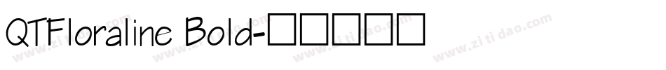 QTFloraline Bold字体转换